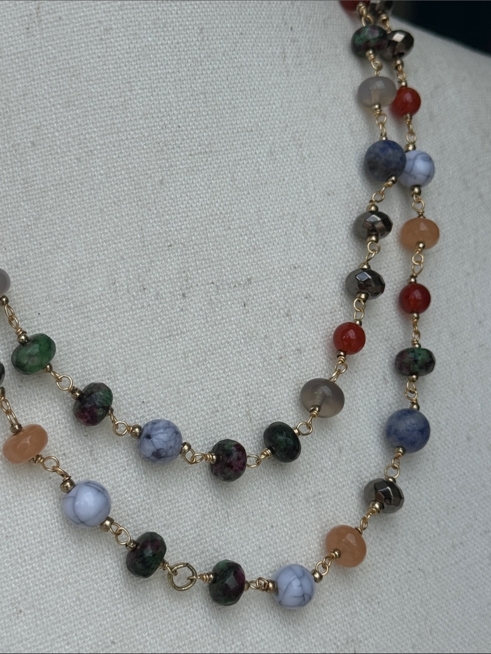 Nakamol double strand adjustable beaded necklace - Picture 5 of 7
